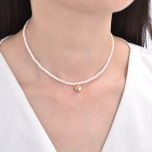 MOISS stříbrný náhrdelník SRDCE GOLD