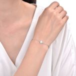 MOISS stříbrný náramek KVĚTINA