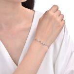 MOISS stříbrný náramek KVĚTINA