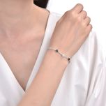 MOISS stříbrný náramek KVĚTINA