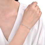 MOISS stříbrný náramek SRDCE