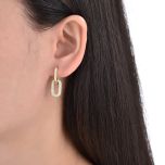 MOISS stříbrné náušnice GOLD