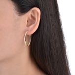 MOISS stříbrné náušnice GOLD