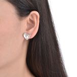 MOISS stříbrné náušnice SRDCE