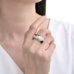 MOISS stříbrný prsten SMALT