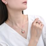 MOISS stříbrný prsten SMALT KVĚTINA