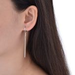 MOISS visací stříbrné náušnice