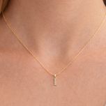 MOISS přívěsek ze žlutého zlata PÍSMENO I