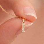 MOISS přívěsek ze žlutého zlata PÍSMENO I