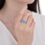 MOISS stříbrný prsten OPÁL