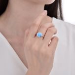 MOISS stříbrný prsten OPÁL