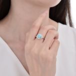 MOISS stříbrný prsten OPÁL