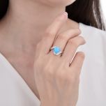 MOISS stříbrný prsten OPÁL