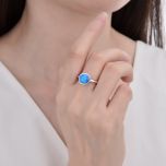 MOISS stříbrný prsten OPÁL