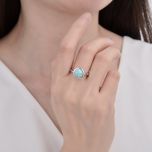 MOISS stříbrný prsten OPÁL