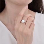 MOISS stříbrný prsten OPÁL