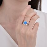 MOISS stříbrný prsten OPÁL