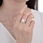 MOISS stříbrný prsten OPÁL