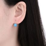 MOISS stříbrné náušnice OPÁL