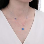 MOISS stříbrný náhrdelník OPÁL