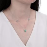 MOISS stříbrný náhrdelník OPÁL