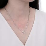 MOISS stříbrný náhrdelník SRDCE