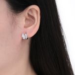 MOISS stříbrné náušnice MOTÝL