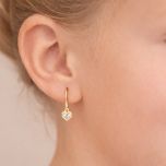 MOIIS náušnice ze žlutého zlata SRDCE