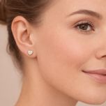 MOISS náušnice ze žlutého zlata SRDCE