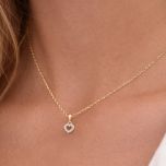 MOISS přívěsek ze žlutého zlata SRDCE