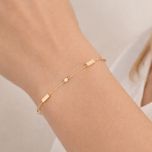 MOISS náušnice ze žlutého zlata