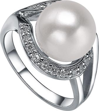 Moonpearls MOON Judie - prsten s pravou říční bílou perlou RP000050 Velikost 52 mm RP000050