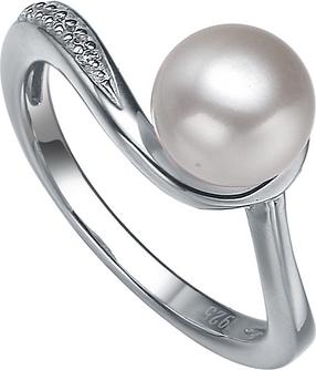 Moonpearls MOON Salem - prsten s pravou říční bílou perlou RP000032 Velikost 49 mm RP000032