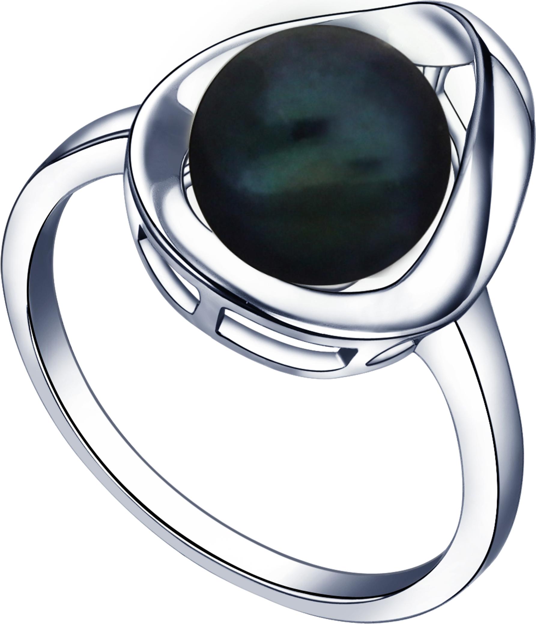 Moonpearls MOON Katriel - prsten s pravou říční černou perlou RP000153 Velikost 54 mm RP000153