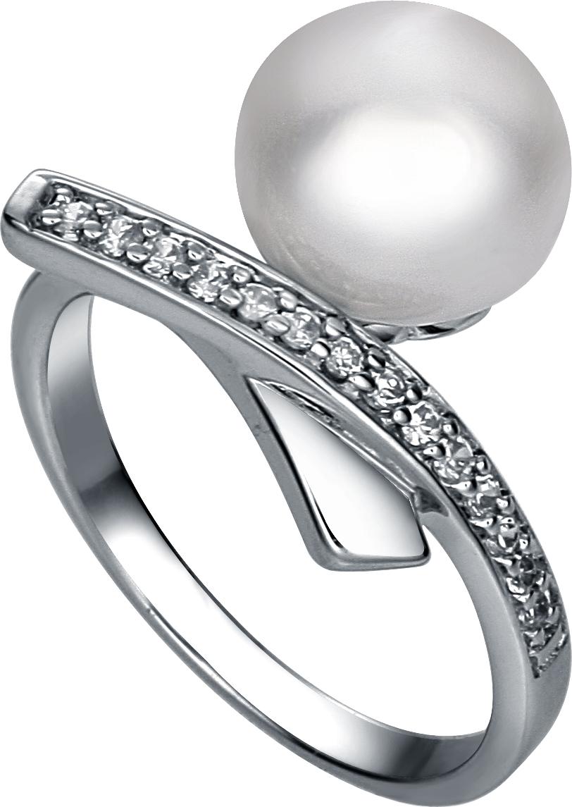 Moonpearls MOON Swain - prsten s pravou říční bílou perlou RP000086 Velikost 52 mm RP000086