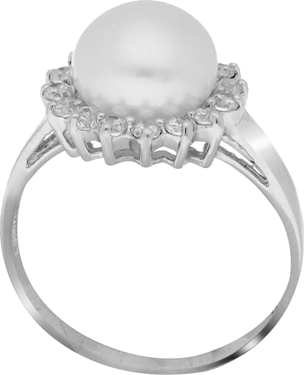 Moonpearls MOON Serena - Prsten s pravou říční bílou perlou RP000200 Velikost 52 mm RP000200