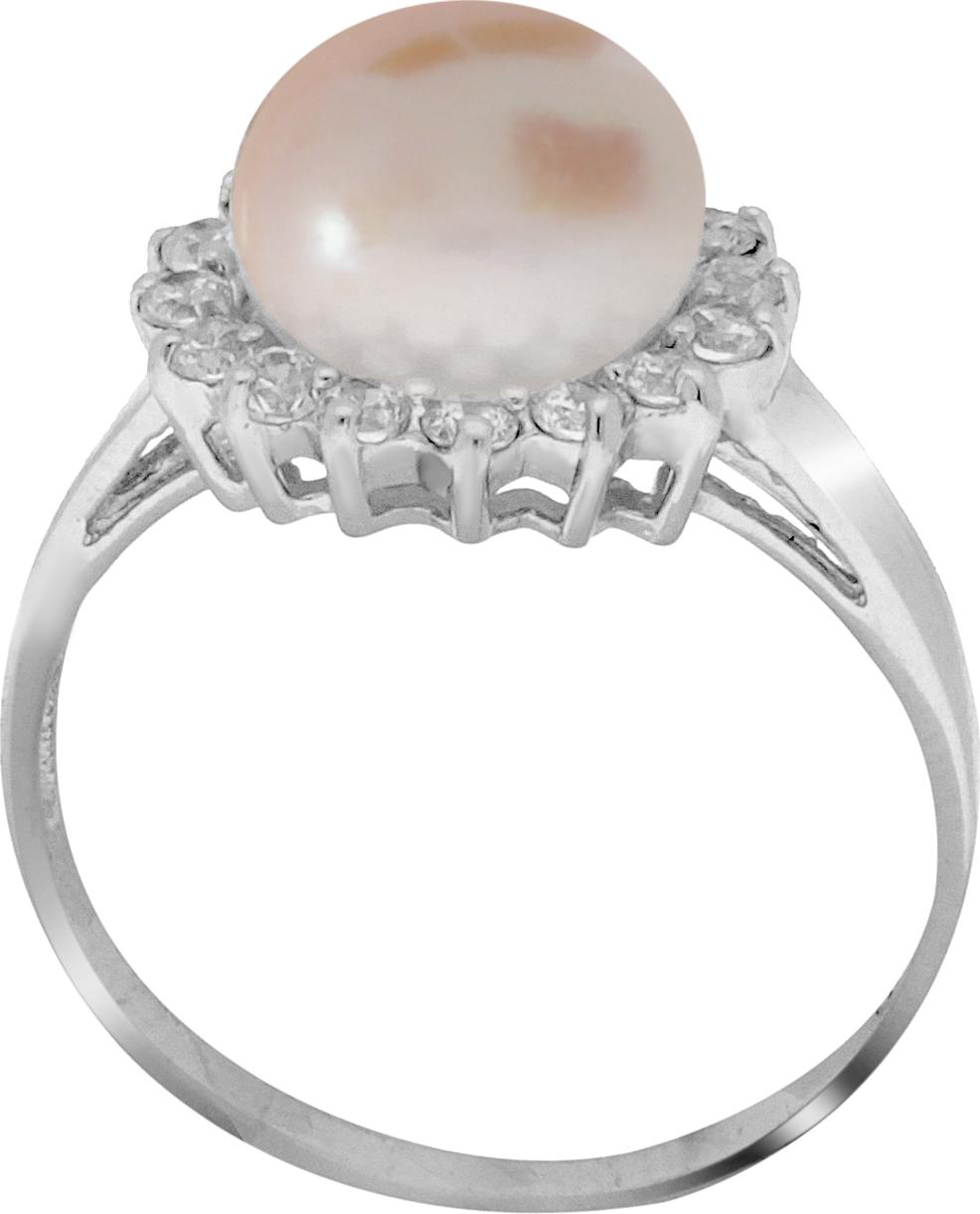 Moonpearls MOON Serena - Prsten s pravou říční růžovou perlou RP000205 Velikost 52 mm RP000205