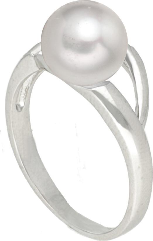 Moonpearls MOON Nissim - prsten s pravou říční bílou perlou RP000180 Velikost 49 mm RP000180