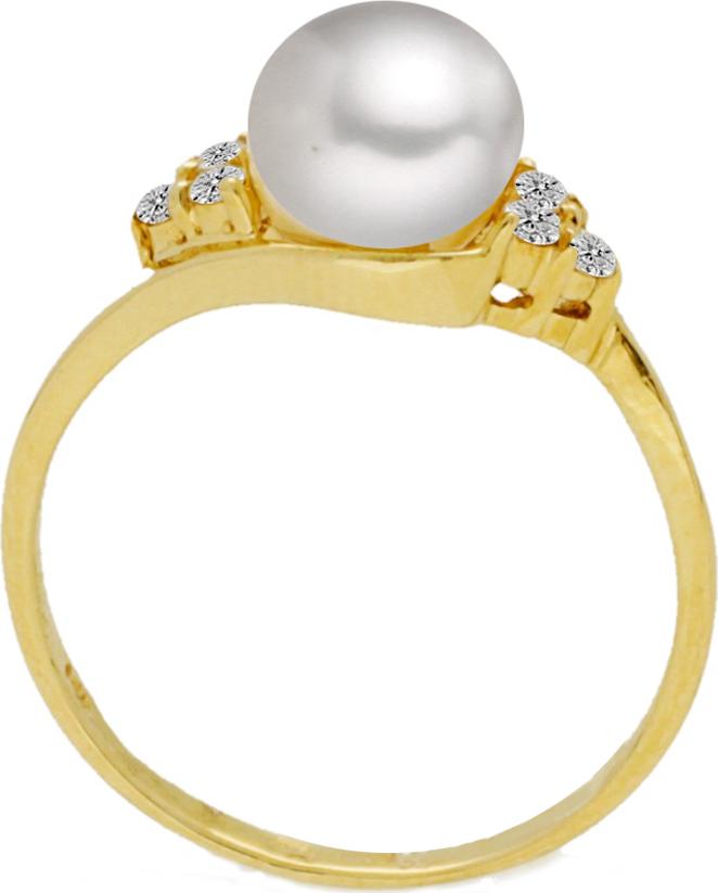 Moonpearls MOON Gallio - prsten s pravou říční bílou perlou 00366538 00366538 + doprava ZDARMA