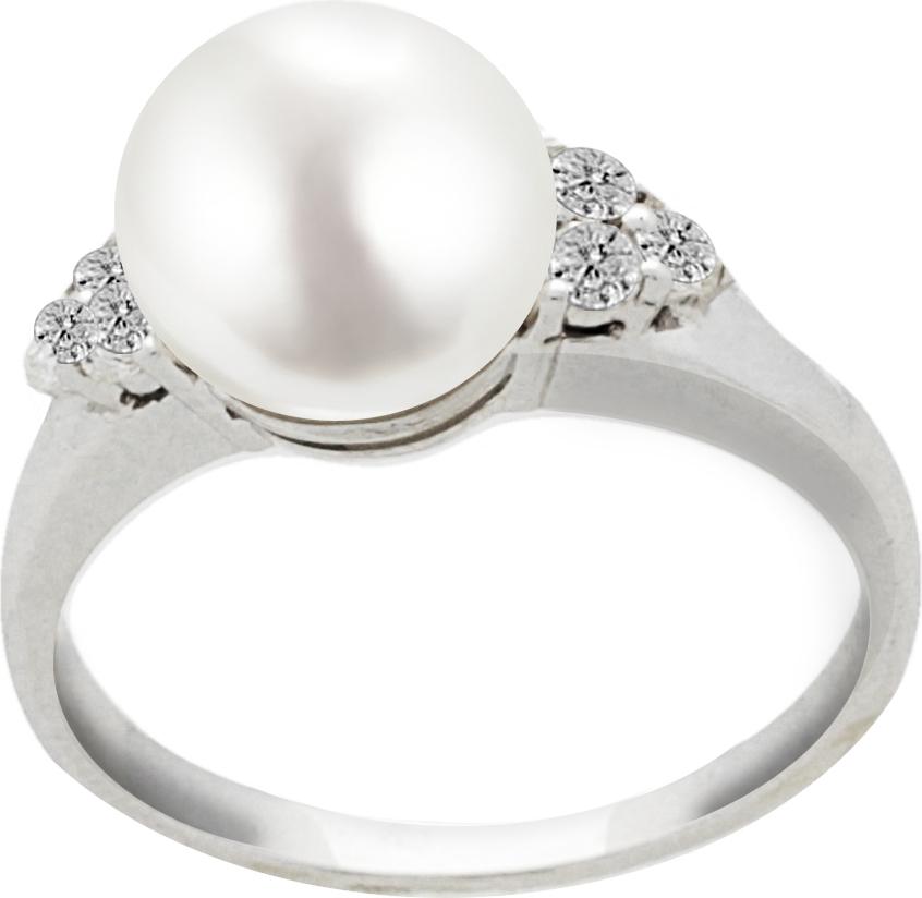 Moonpearls Moiss prsten z bílého zlata s pravou říční bílou perlou Gedeon 00366541 00366541 + doprava ZDARMA