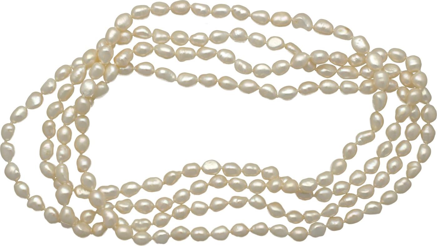 Moonpearls Moiss náhrdelník z pravých říčních perel KENYA NP000066 NP000066 + doprava ZDARMA