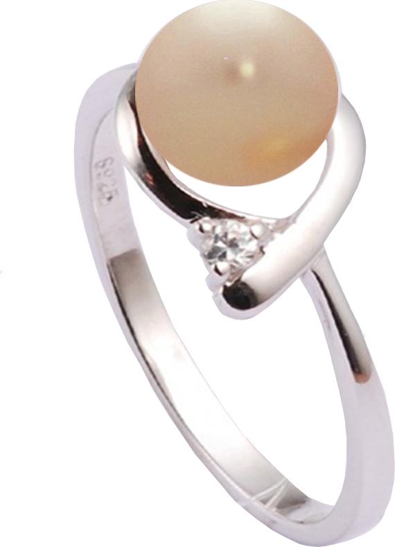 Moonpearls MOON Azalia - prsten s pravou říční růžovou perlou RP000140 Velikost 50 mm RP000140