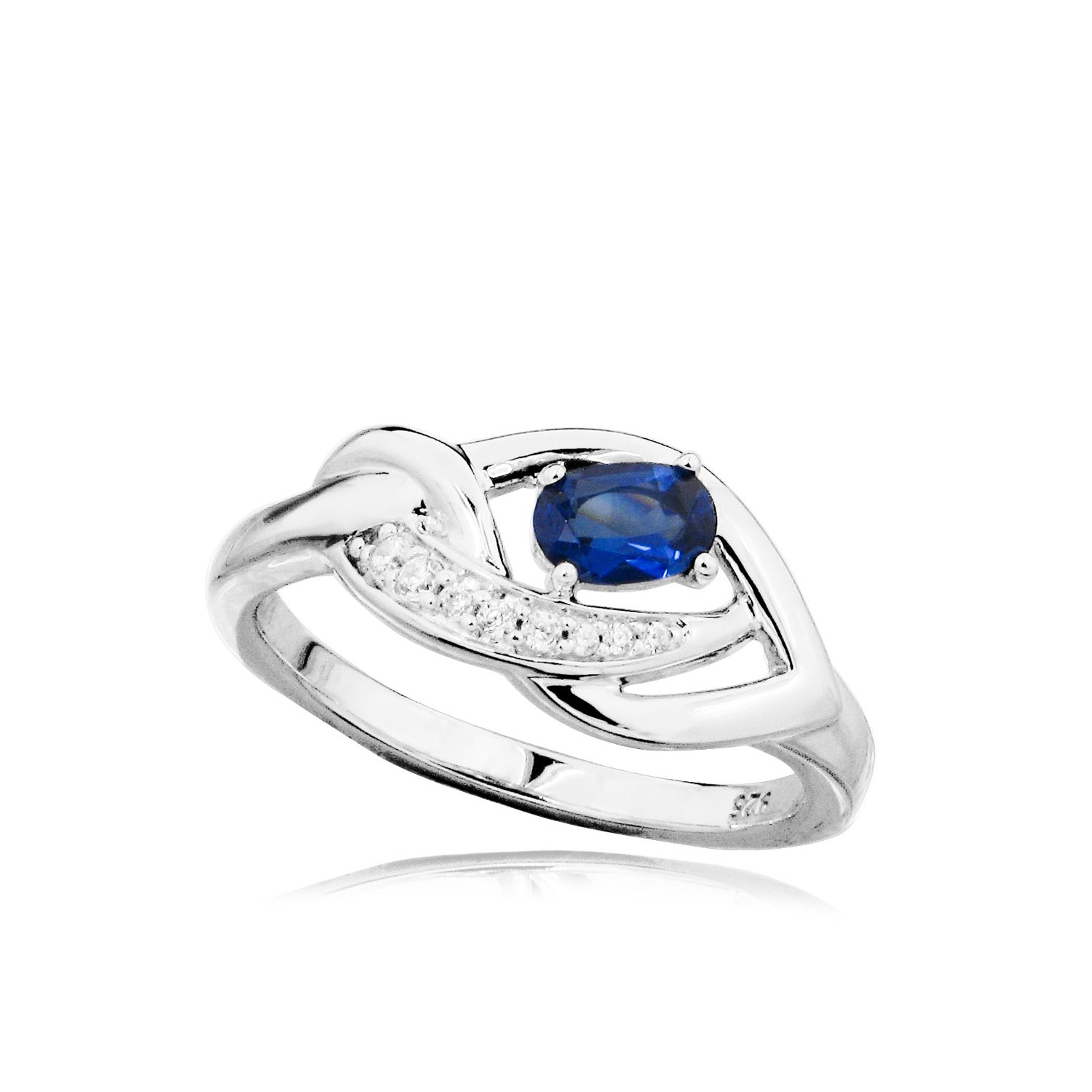 MOISS Moiss stříbrný prsten MARICELA s TANZANITEM RG000088 Velikost 55 mm RG000089 + doprava ZDARMA