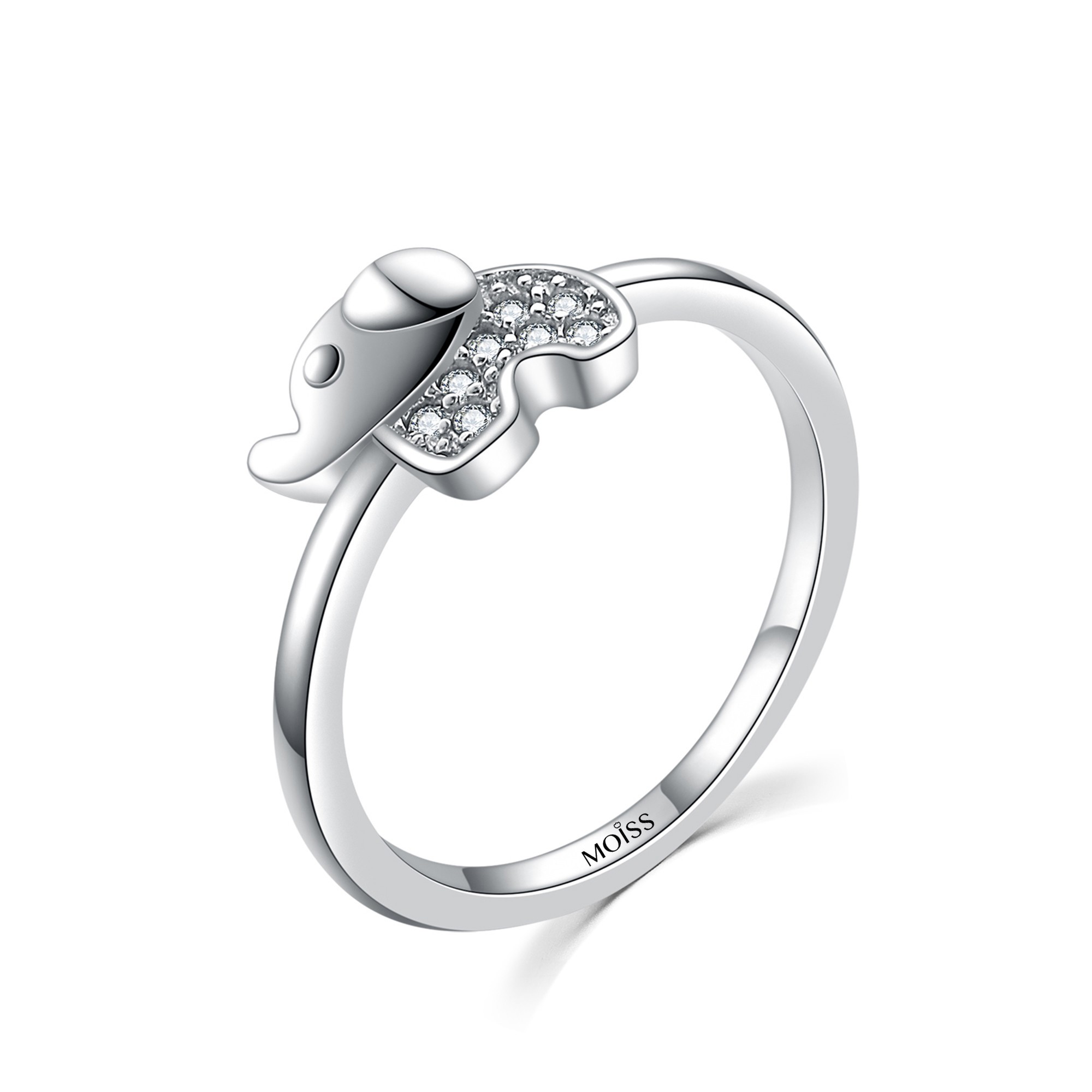 MOISS Moiss stříbrný prsten SLON R0001894 Velikost 50 mm R0001897