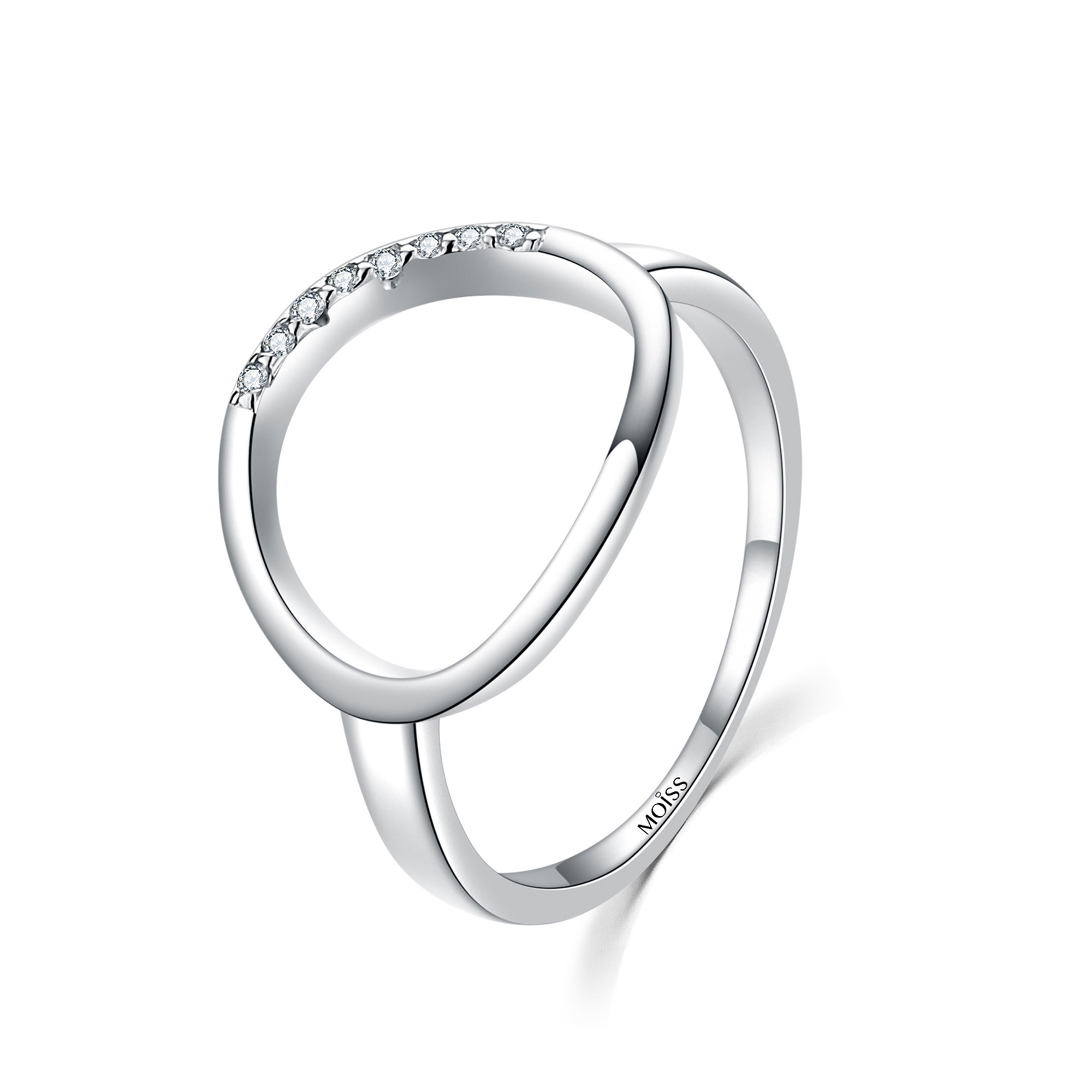 MOISS Moiss stříbrný prsten jednoduchá elegance MARS R0001901 Velikost 52 mm R0001903