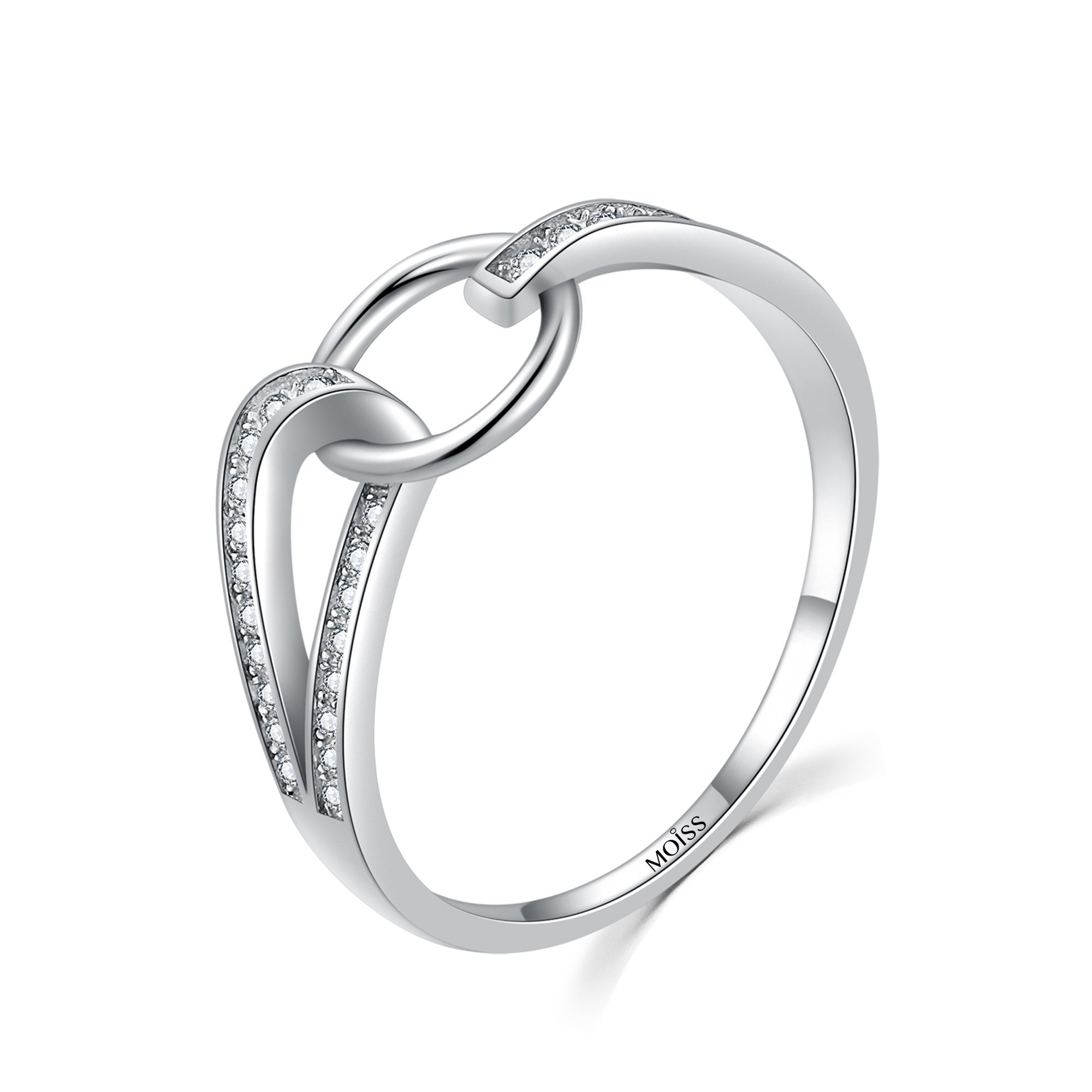 MOISS Moiss stříbrný prsten LIVIA R0001953 Velikost 51 mm R0001953