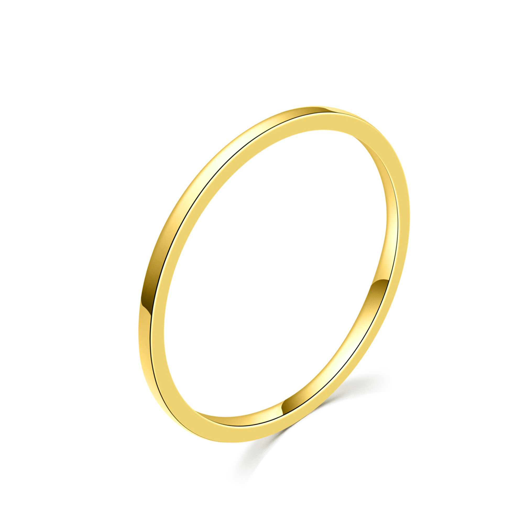 MOISS Moiss stříbrný prsten GOLD SIMPLE LINE R0001984 Velikost 60 mm R0001991