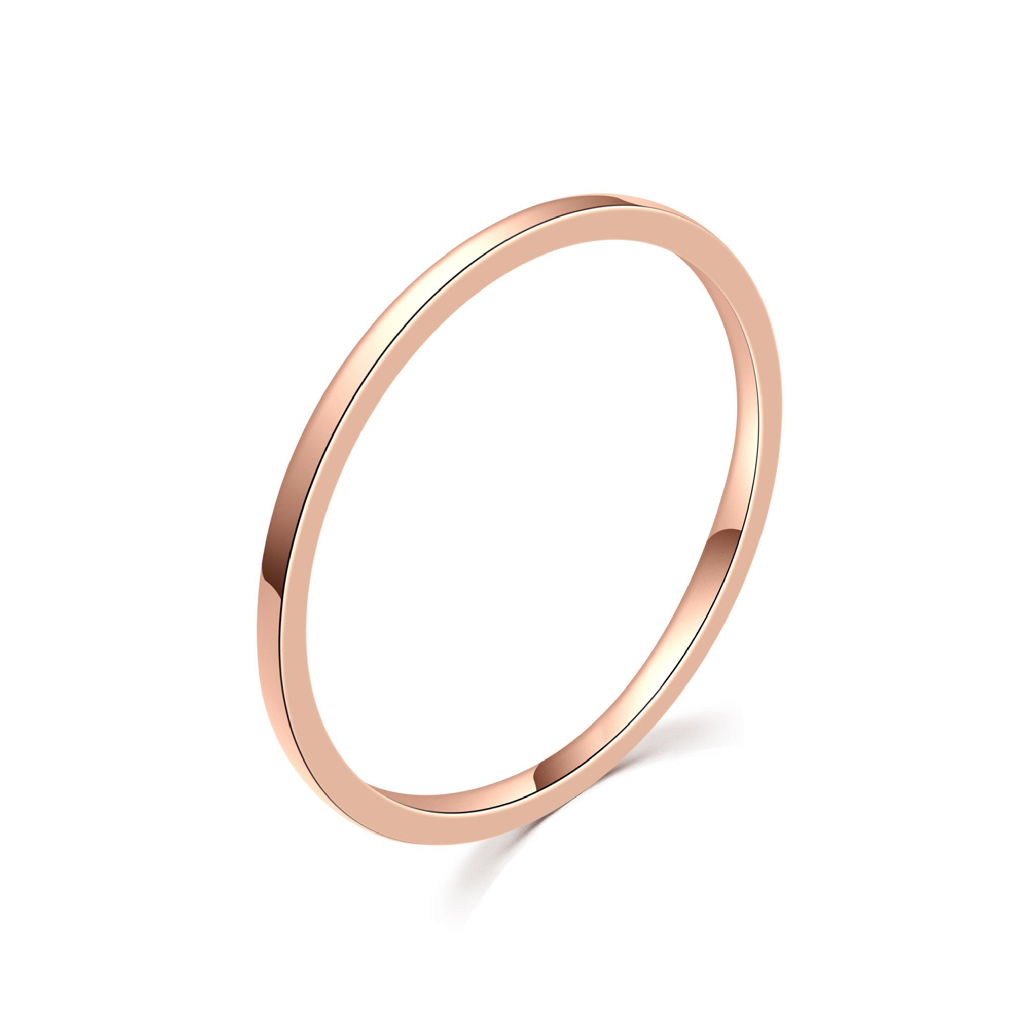 MOISS Moiss stříbrný prsten ROSE GOLD SIMPLE LINE R0001992 Velikost 55 mm R0001997