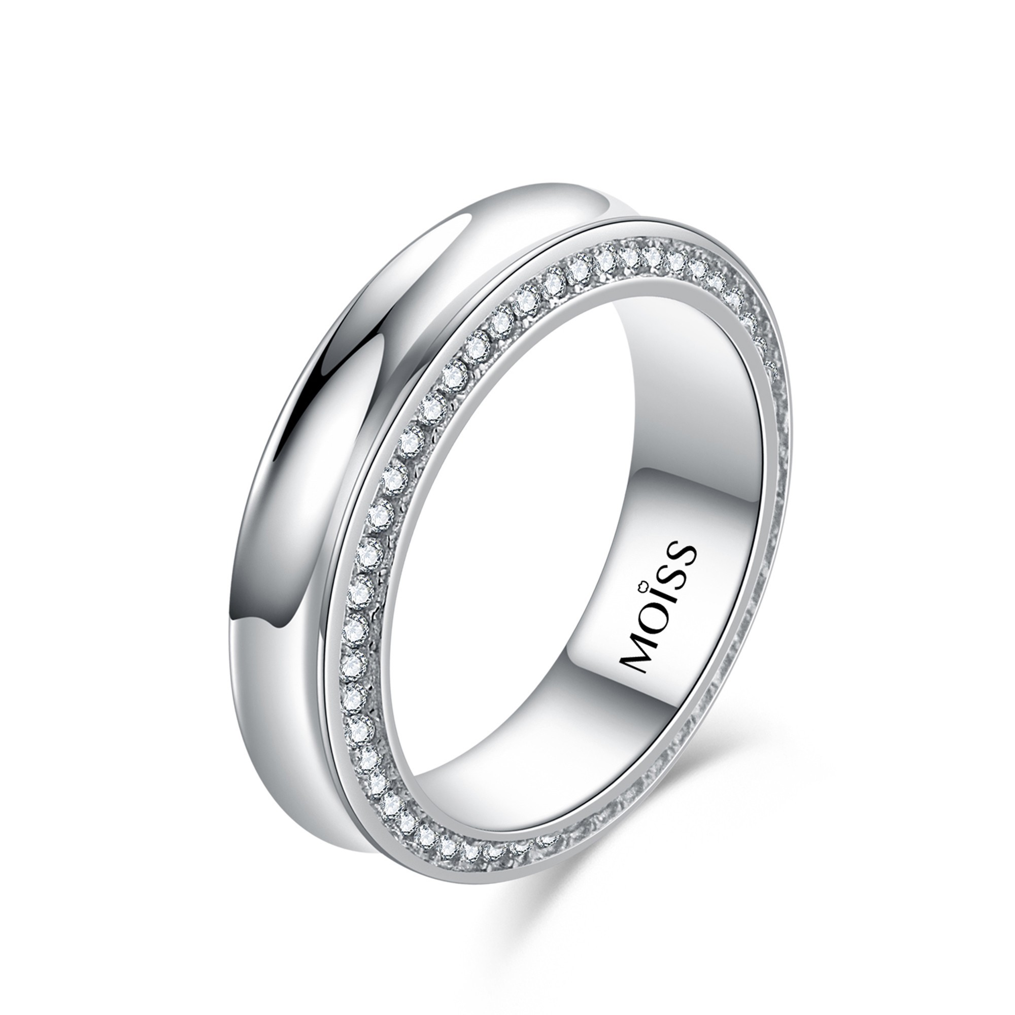 MOISS Moiss stříbrný prsten CAROL R0002138 Velikost 57 mm R0002140