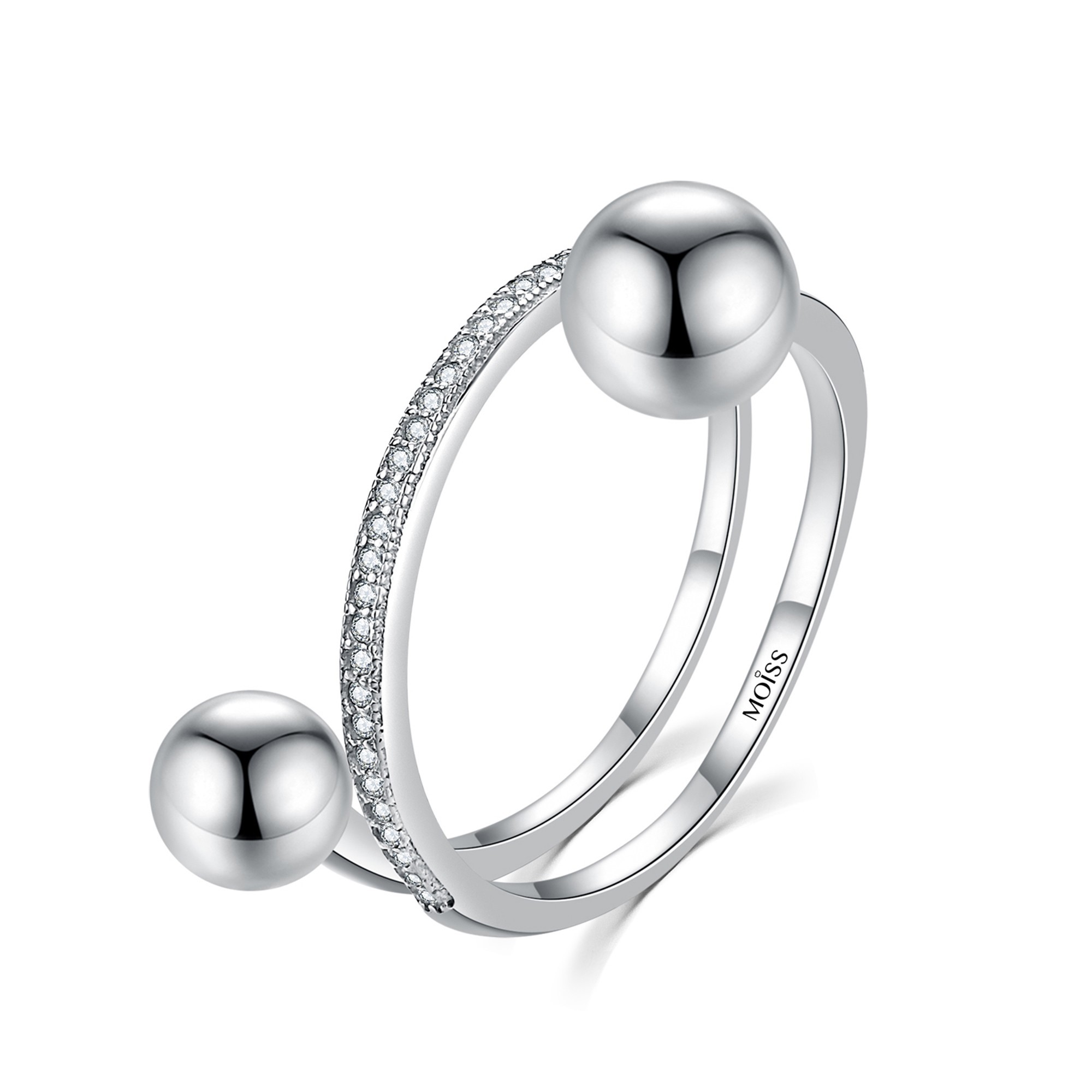 MOISS Moiss stříbrný prsten ORBIT R0002181 Velikost 54 mm R0002181